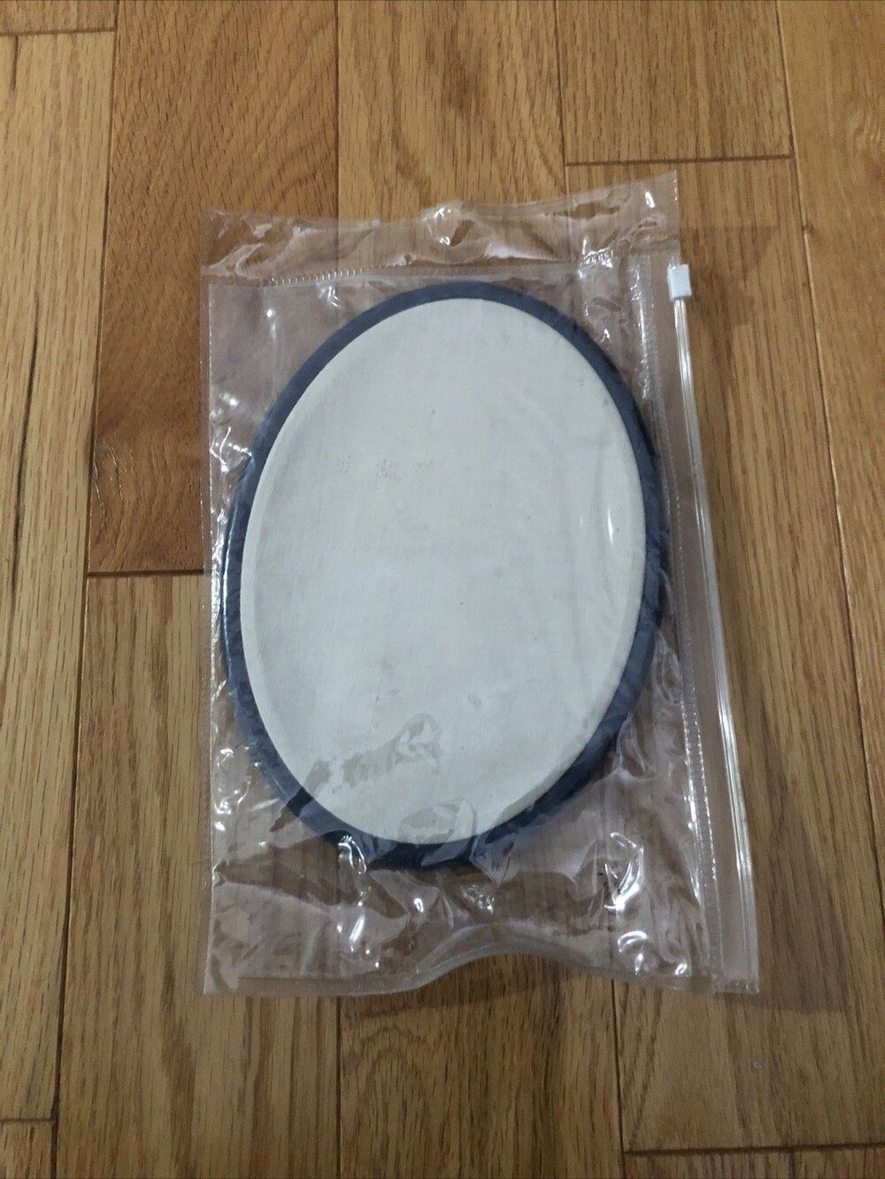 Oval Blank Embroidery Tapestry Blue Frame 8‎ inches tall 5.5 inches wide